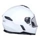 Kask integralny dziecięcy W-TEC Basmeck ∙ homologacja ∙ ABS ∙ zamykana wentylacja ∙ wyjmowana wyściółka ∙ zapięcie mikrometryczne - błyszczący biały
