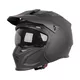 Kask motocyklowy modułowy W-TEC Badalone ∙ 3w1 ∙ zdejmowany daszek ∙ osłona przeciwsłoneczna ∙ kompatybilny z interkomem - Czarny matowy