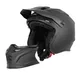 Kask motocyklowy modułowy W-TEC Badalone ∙ 3w1 ∙ zdejmowany daszek ∙ osłona przeciwsłoneczna ∙ kompatybilny z interkomem - Czarny matowy