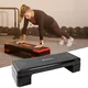 Step fitness / aerobik inSPORTline AS250 ∙ 3 poziomy wysokości ∙ antypoślizgowy ∙ stabilne nóżki ∙ lekki 4,2 kg - Czarno-czerwony - Czarny