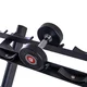 Poziomy stojak trójrzędowy na hantle jednoręczne inSPORTline GymRack III ∙ pojemność 30 szt. ∙ 600 kg ∙ stal