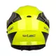 Kask motocyklowy pełny W-TEC Banelmeda - szaro-czarno-fluo żółty