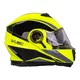 Kask motocyklowy pełny W-TEC Banelmeda - szaro-czarno-fluo żółty