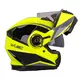 Kask motocyklowy pełny W-TEC Banelmeda - szaro-czarno-fluo żółty
