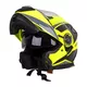 Kask motocyklowy pełny W-TEC Banelmeda - szaro-czarno-fluo żółty
