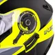 Kask motocyklowy pełny W-TEC Banelmeda - szaro-czarno-fluo żółty