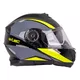 Kask motocyklowy pełny W-TEC Banelmeda - szaro-czarno-fluo żółty