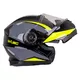 Kask motocyklowy pełny W-TEC Banelmeda - szaro-czarno-fluo żółty