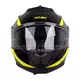 Kask motocyklowy pełny W-TEC Banelmeda - szaro-czarno-fluo żółty