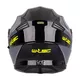 Kask motocyklowy pełny W-TEC Banelmeda - szaro-czarno-fluo żółty
