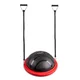 Podkładka balansująca / trener równowagi inSPORTline Dome Edge ∙ Ø 60 cm ∙ taśmy 100 cm / 4,6 kg ∙ do 150 kg - mus czarno-mokka - Czerwono-czarny