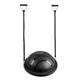 Podkładka balansująca / trener równowagi inSPORTline Dome Edge ∙ Ø 60 cm ∙ taśmy 100 cm / 4,6 kg ∙ do 150 kg - mus czarno-mokka - Czarny