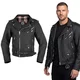 Męska skórzana kurtka motocyklowa W-TEC Brineo ∙ odpinane ochraniacze CE ∙ regulacja rękawów ∙ stylowy design - Czarny matowy