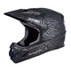 Kask downhillowy W-TEC Richpike ∙ full face ∙ 14 otworów wentylacyjnych ∙ regulowany daszek ∙ skorupa ABS ∙ lekki ∙ podwójne zapięcie - Różowa etykieta na czarnym - Różowa etykieta na czarnym