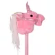 Konik na kiju hobby horse inSPORTline Garanito ∙ jednorożec różowy ∙ odtwarza dźwięki ∙ miękki mikropolar ∙ lekki 350 g - Biały