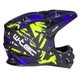 Kask downhillowy W-TEC Richpike ∙ full face ∙ 14 otworów wentylacyjnych ∙ regulowany daszek ∙ skorupa ABS ∙ lekki ∙ podwójne zapięcie - Różowa etykieta na czarnym