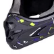 Kask downhillowy W-TEC Richpike ∙ full face ∙ 14 otworów wentylacyjnych ∙ regulowany daszek ∙ skorupa ABS ∙ lekki ∙ podwójne zapięcie - Różowa etykieta na czarnym