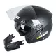 Kask motocyklowy 2w1 W-TEC NK-850 otwierany ∙ blenda przeciwsłoneczna - Biały błyszczący