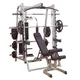 Atlas / maszyna wielofunkcyjna Body-Solid Deluxe GS348QP4 ∙ 95 kg stos ∙ Smith + wyciągi + ławka ∙ konstrukcja stalowa