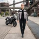 Letnia damska kurtka motocyklowa W-TEC Mirelia ∙ system AirVent ∙ protektory CE ∙ odpinana membrana ∙ elementy odblaskowe Visionight - czarno-szary-fluo