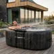 Basen pompowany / jacuzzi inSPORTline Voytano z hydromasażerm ∙ dla 2 osób ∙ 100 dysz hydromasażu ∙ podgrzewanie do 40°C ∙ filtr 1400 l/h - Niebieski