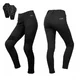 Legginsy motocyklowe damskie W-TEC Lukrecia Evo ∙ wzmocnienie aramidowe ∙ wyjmowane protektory kolan ∙ 4 praktyczne kieszenie ∙ elastyczny materiał - Czarny - Czarny