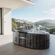 Basen pompowany / jacuzzi inSPORTline Voytano z hydromasażerm ∙ dla 2 osób ∙ 100 dysz hydromasażu ∙ podgrzewanie do 40°C ∙ filtr 1400 l/h - Niebieski