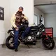 Męskie dżinsy motocyklowe W-TEC Biterillo - Niebieski