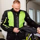 Męska kurtka motocyklowa W-TEC Aircross - Czarno-szary