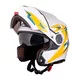 Kask motocyklowy szczękowy z blendą W-TEC Vexamo PI Graphic z Pinlockiem - Black Graphic