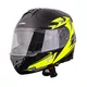 Kask motocyklowy szczękowy z blendą W-TEC Vexamo PI Graphic z Pinlockiem - Black Graphic