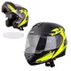 Kask motocyklowy szczękowy z blendą W-TEC Vexamo PI Graphic z Pinlockiem - Black Graphic - Black Graphic