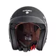 Kask motocyklowy otwarty chopper W-TEC Black Heart Kustom - Skull, czarny połysk