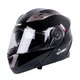 Kask motocyklowy z blendą Flip-Up W-TEC Pezzon - czarno-brązowy