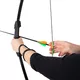 Zestaw łuczniczy inSPORTline Hizza ∙ klasyczny łuk 15 lbs ∙ 2 strzały z włókna szklanego ∙ tarcza 40 cm ∙ ergonomiczny uchwyt - Czarny