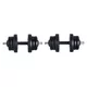 Hantle regulowane inSPORTline DBS2181 ∙ 2x3-10 kg ∙ cementowe wypełnienie ∙ gwintowane zaciski