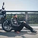 Męskie spodnie motocyklowe W-TEC Raggan - Czarny