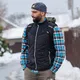 Ogrzewana kamizelka bezrękawnik męski inSPORTline Warmhim ∙ grzanie włóknem węglowym ∙ strefy brzuch/plecy/kręgosłup ∙ powerbank USB
