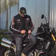 Klasyczne rękawice motocyklowe W-TEC Classic - Białe Czarne Kości