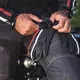Klasyczne rękawice motocyklowe W-TEC Classic - Białe Czarne Kości