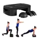 Wielofunkcyjny step do aerobiku inSPORTline Multifun ∙ z platformą balansu ∙ 3,6 kg ∙ antypoślizgowy ∙ stabilne nóżki ∙ nośność 200 kg - Czarny