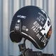 Kask motocyklowy otwarty W-TEC Café Racer - 3 sposoby surfowania w kolorze brązowym
