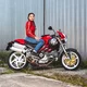 Damskie jeansowe spodnie motocyklowe W-TEC Panimali - Ciemny niebieski