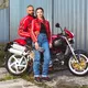 Klasyczne rękawice motocyklowe W-TEC Classic - Białe Czarne Kości