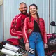 Damskie jeansowe spodnie motocyklowe W-TEC Lustipa - Niebieski