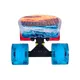 Deskorolka typu FISZKA marki WORKER Colory 22" ABEC-11 ∙ trucki aluminiowe ∙ waga 1,85 kg ∙ nośność 90 kg ∙ deska PP antypoślizgowa - Acid Rainbow (tęczowy)
