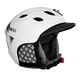 Kask snowboardowy Worker Trentino ∙ waga 365 g ∙ wentylacja Thermo Fit ∙ zdejmowane nauszniki - Szary z logo - Biała z  logo