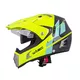 Kask motocyklowy z blendą W-TEC Dualsport - Czarno-Fluo Pomarańczowy
