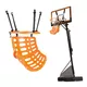 Rebounder / podajnik piłek na obręcz inSPORTline Returno ∙ regulowany kąt ∙ średnica 32 cm ∙ obrót 360° - Czarny - Pomarańczowy