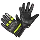 Skórzane rękawice motocyklowe W-TEC Rushin - Black-Fluo Yellow - Black-Fluo Yellow